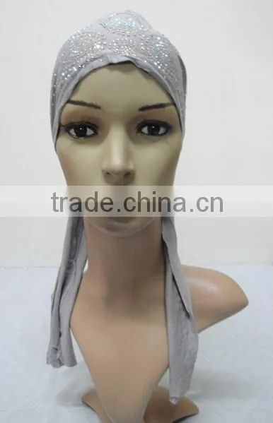 C071 new style jersey underscarf with much rhinestones