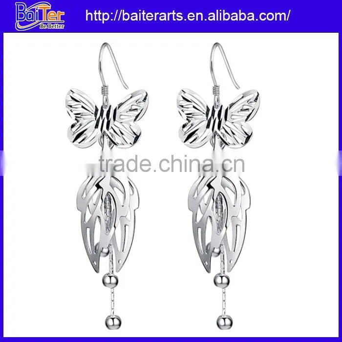 Best Seller ! Wholesale Fashion .925 Sterling Silver Star Earrings