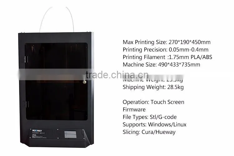 Hueway High Resolution 0.05mm 3D Printing Machine / Large 3D Printer China