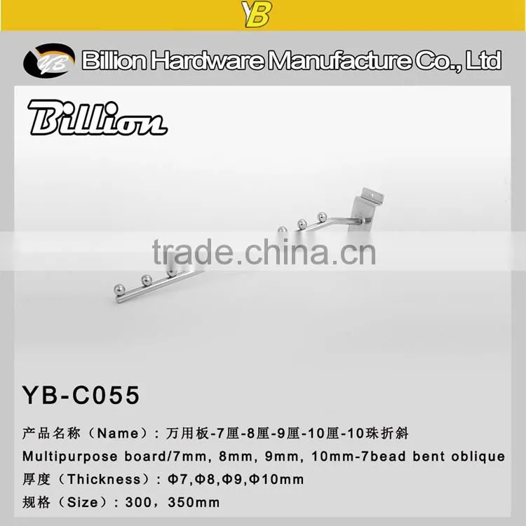 China Manufacturer Supermarket Hook retail slatwall waterfall hook