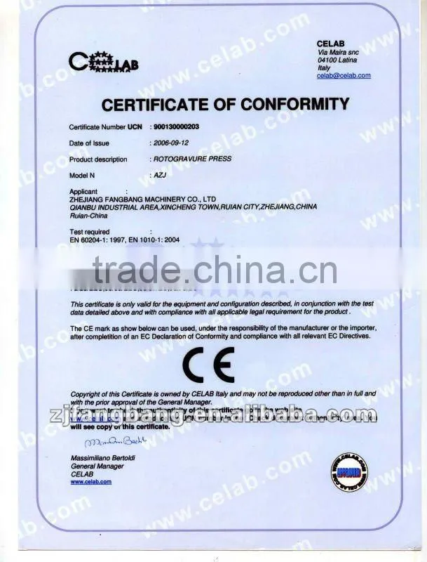 Rotogravure Printing machine