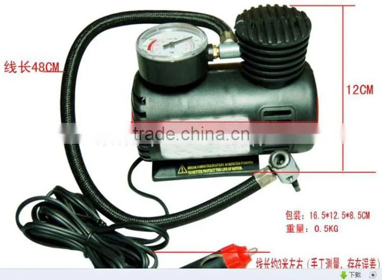 DC 12V Mini Portable Air Compressor for Car used