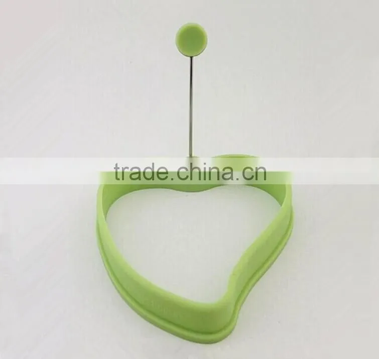 Food grade silicone egg fried egg ring cook ring with handle