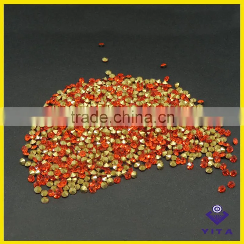 Wholesale Hyacinth price pointback crystal glass chaton stones