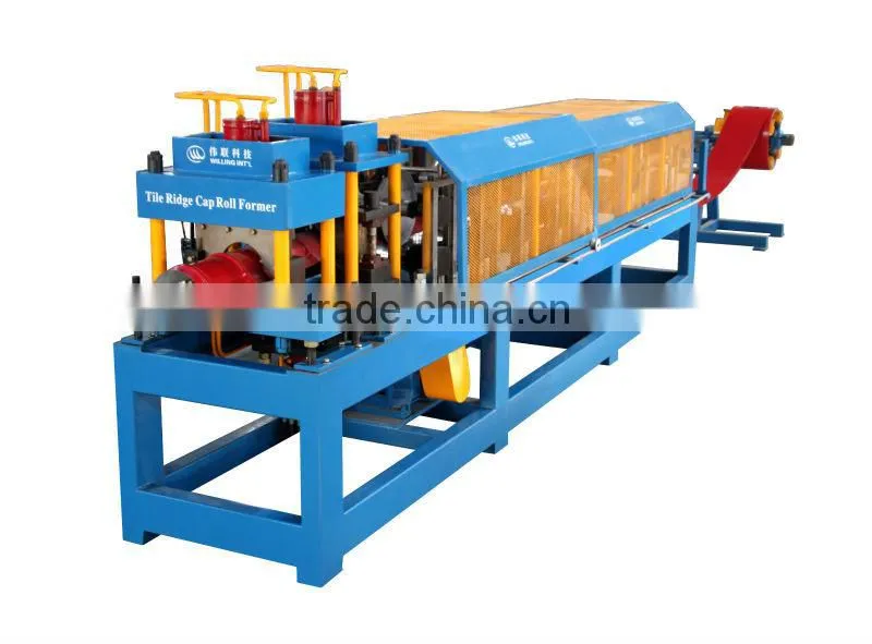 metal roof ridge cap tile roll forming machine