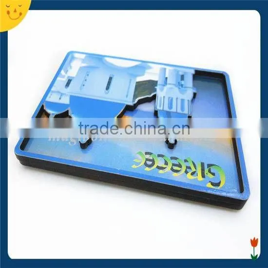 Custom printing 3D shape wooden fridge magnet