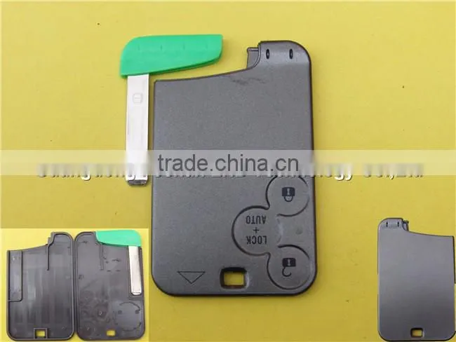 Hot key card renault for 3 Button Replacement Blank Renault Laguna Remote Smart Card Key Case Cover