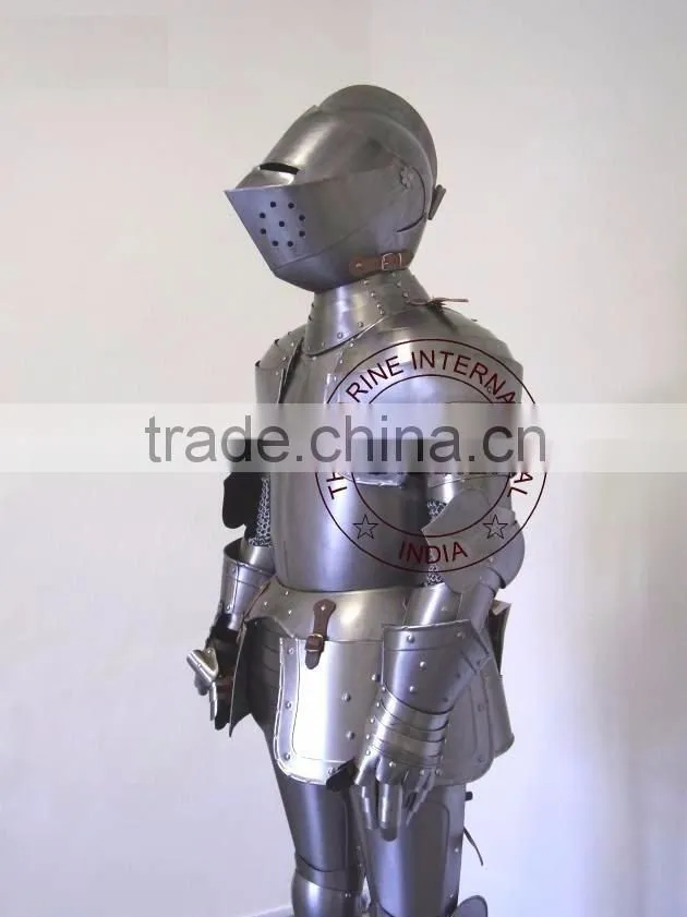 FULL SUIT OF ARMOR - MEDIEVAL KNIGHT CRUSADER SUIT OF ARMOR - WEARABLE ARMOR