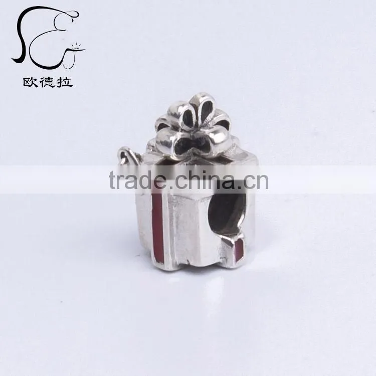 namel ew new desing ed red enamel charm beads