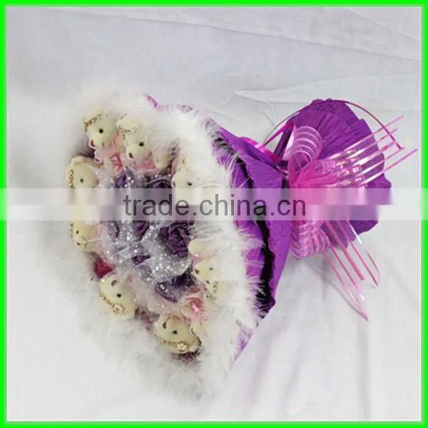 hot sale purple toy plush bouquet