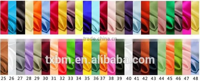 100% silk georgette habotai color card 16 momme