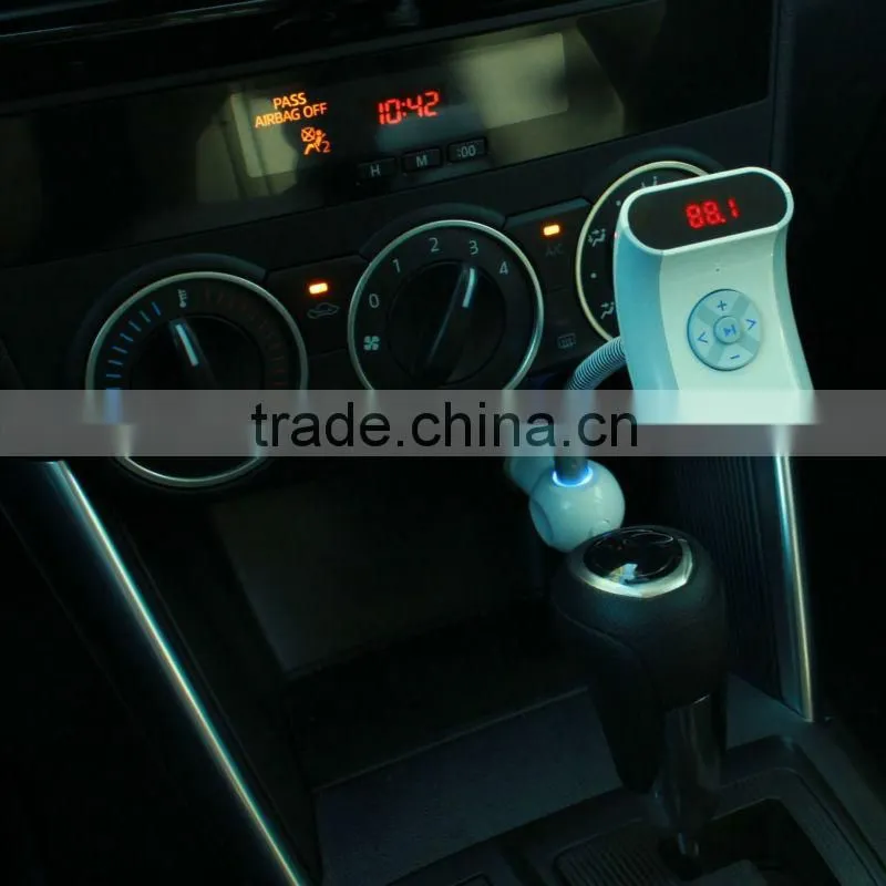 Bluetooth car kit with steering wheel remote control and MP3 USB SD FM transmitter