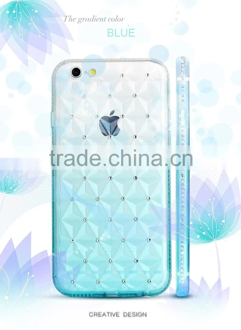 New 3D phone cases electroplate TPU sofe case for iPhone 6