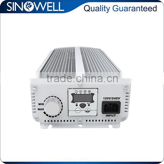 China Honest Manufacturer SINOWELL 400w 600w 1000w Hydroponic Grow Light Air Cooled Ballast