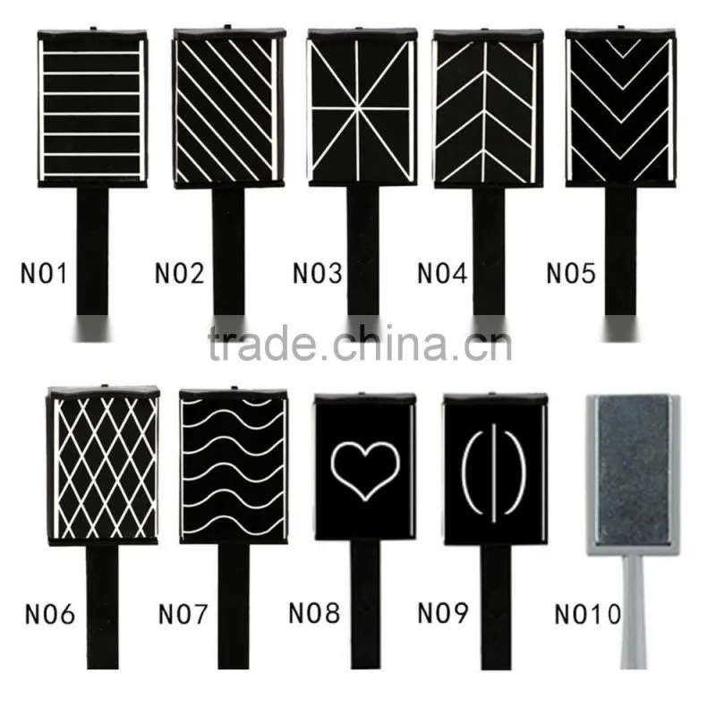 Magnet plate gel nail polish 3D cat Eyes magnets Magic sticker magnetic slice