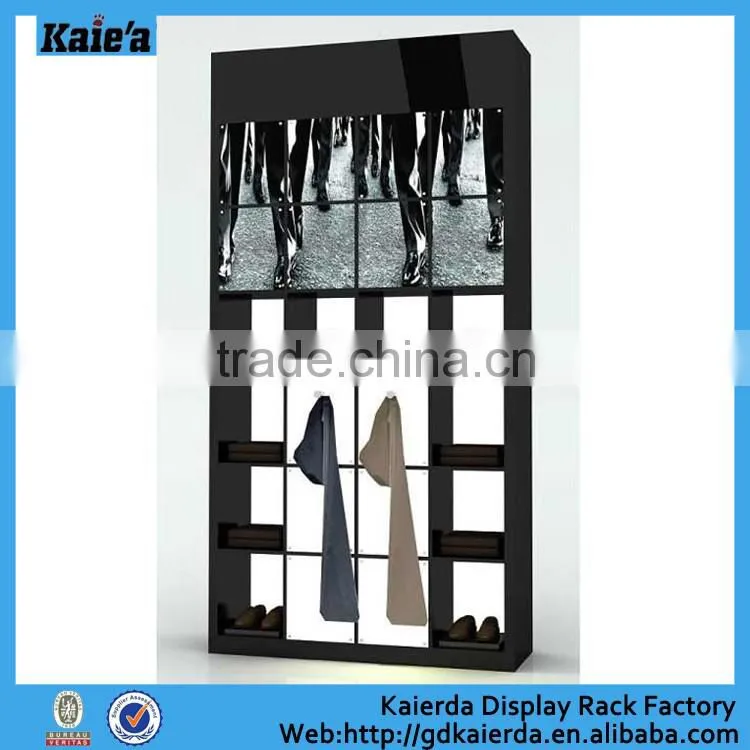 Kaierda Latest clothes display racks/wood dispaly shelf /clothing display shelf