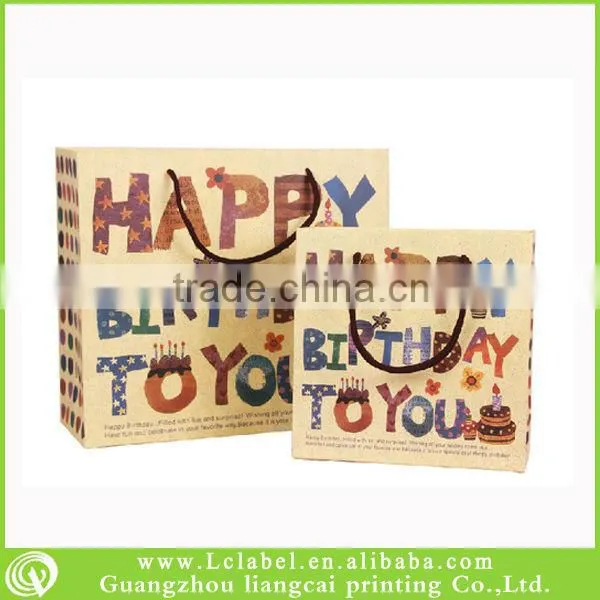 Innovative design cheap small paper gift bags with handles kraft paper bakery bag