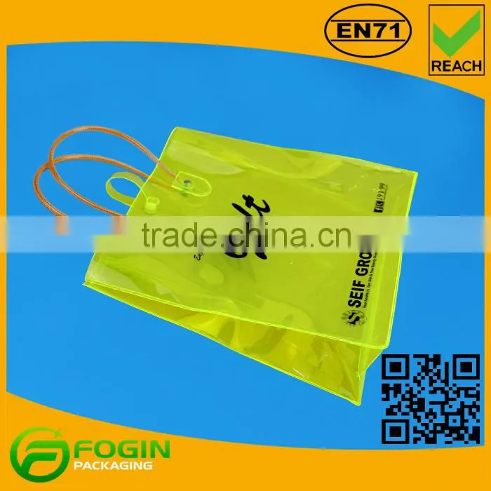 pvc plastic swimming bag with handle