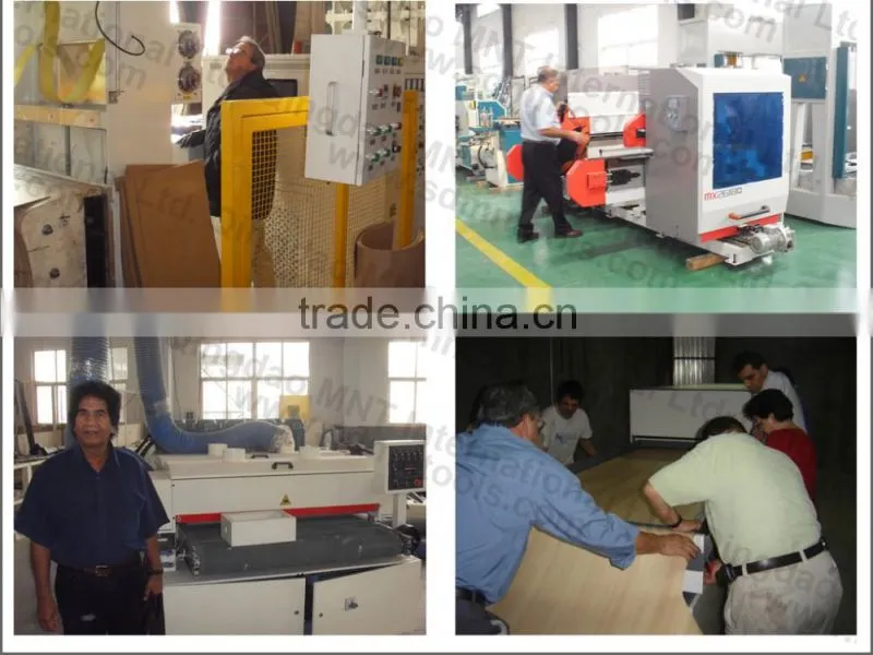 Through feed hot press , veneer laminating, paper film laminating