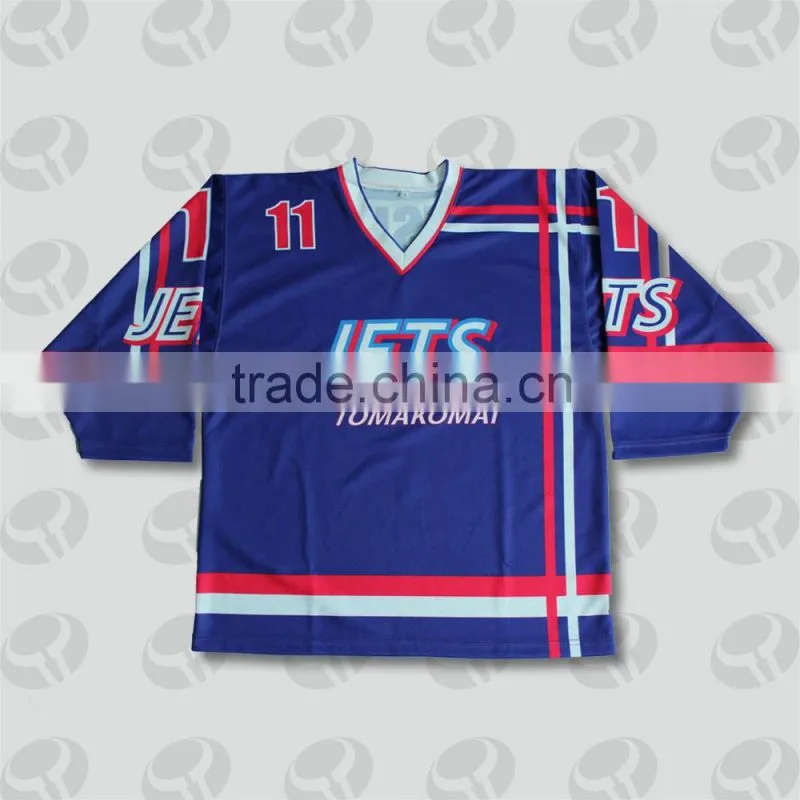 2016 wholesale team set sublimated custom blank ice hockey jerseys