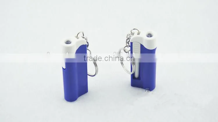 LED flashlight keychain with ball-point pen,Customized advertising gifts,custom key chain