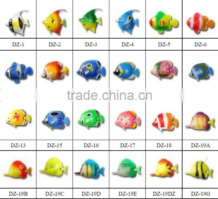 Water pond decoration beautiful plastic artificial pond fish
