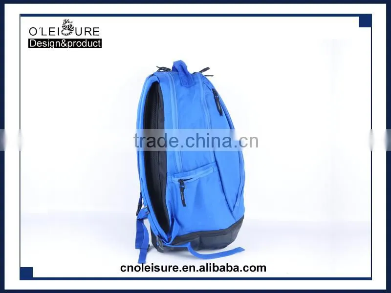2016 PU matching polyester cheap cool backpacks travel big backpack bags with pocket shoe organizer