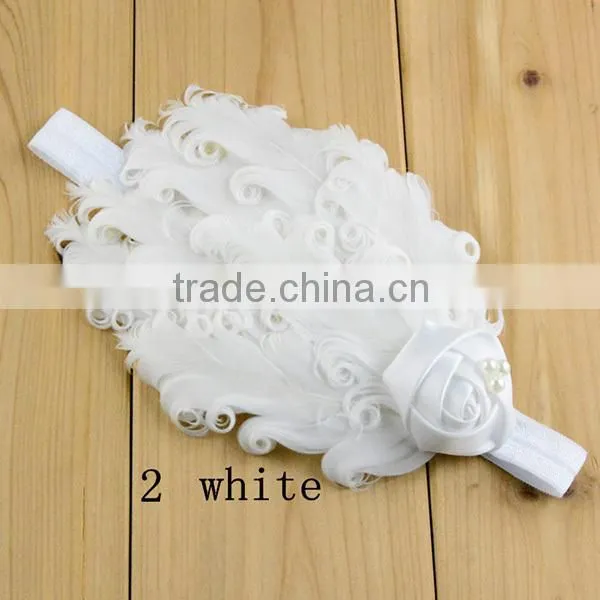 ostric wholesale feather headbands,pink feather headband