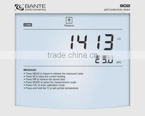 Bante902 Digital pH/EC/TDS Meter