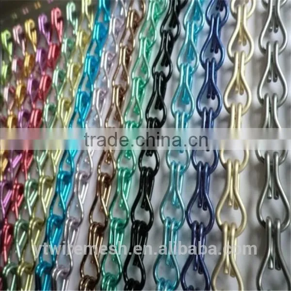 Fashionable Chinese transparent beaded shower curtains