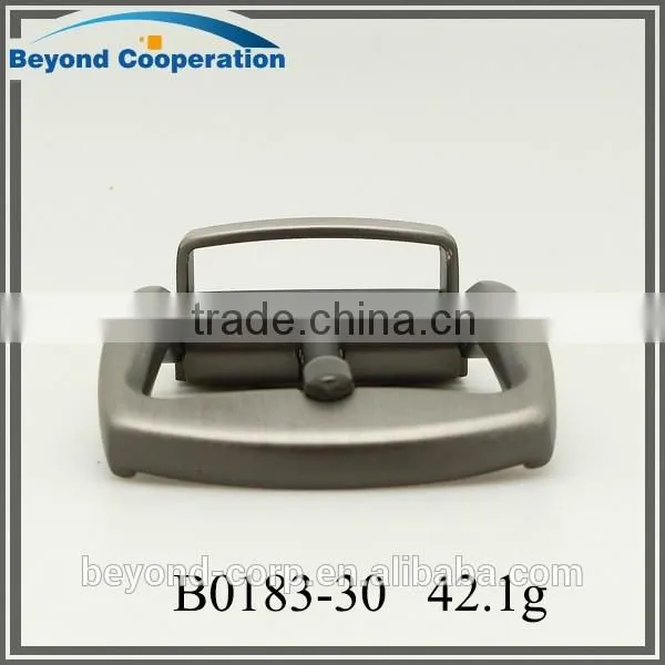 Zinc alloy die-casting matte black gun pretecting coating pin belt buckle