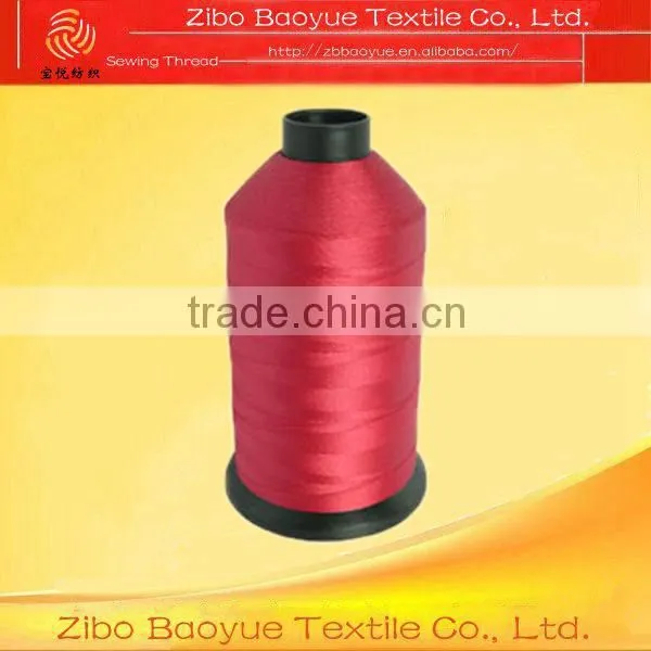 100% polyester filament trilobal bright thread 300d/3