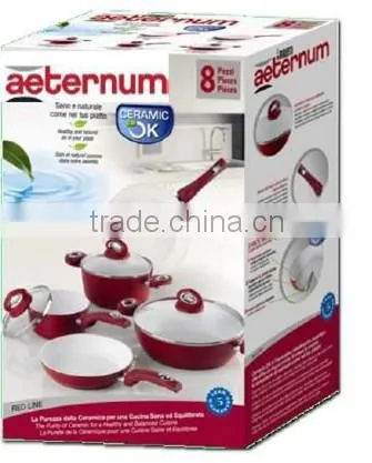 Belly shaped Cookware with non-stick coating