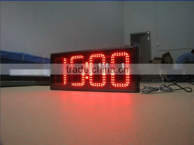 LED time and temperature signs, P20 red outdoor waterproof high quality alibaba express led time temperature sign
