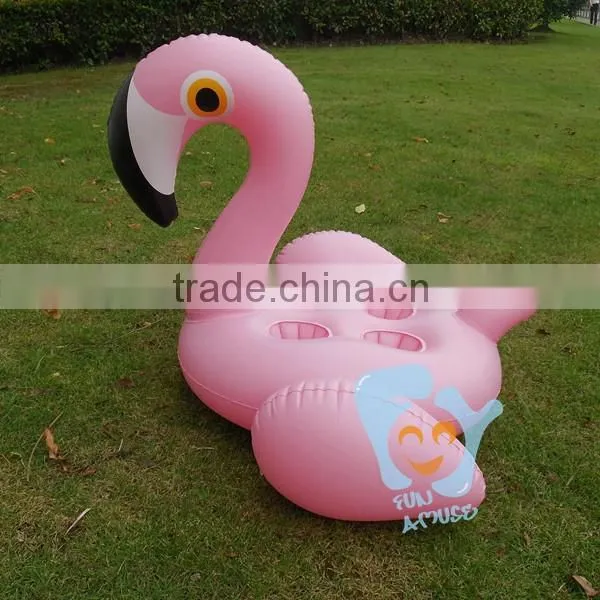 cheap pvc inflatable adult flamingo swim ring for sale