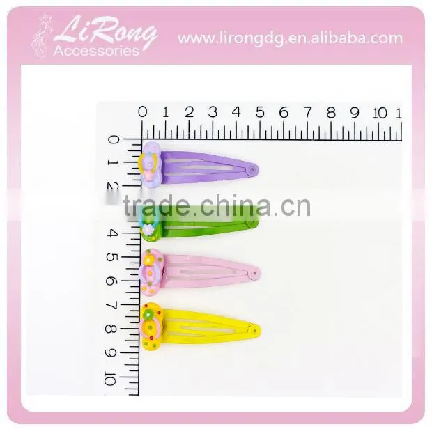 Hair accessories manufacturers China resin yellow and butterfly different types snap hair clips wholesale hair accessories manuf