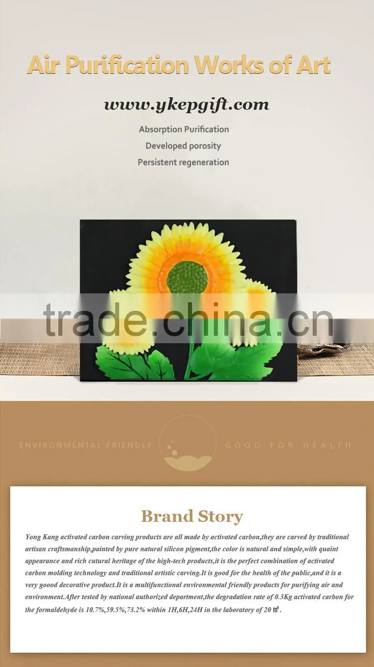 Sunflower square shape decorative home decor diy wholesale craft supplies