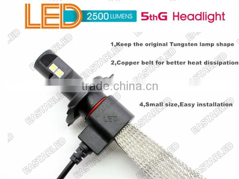No Fan Design H4 LED Head Light 5G