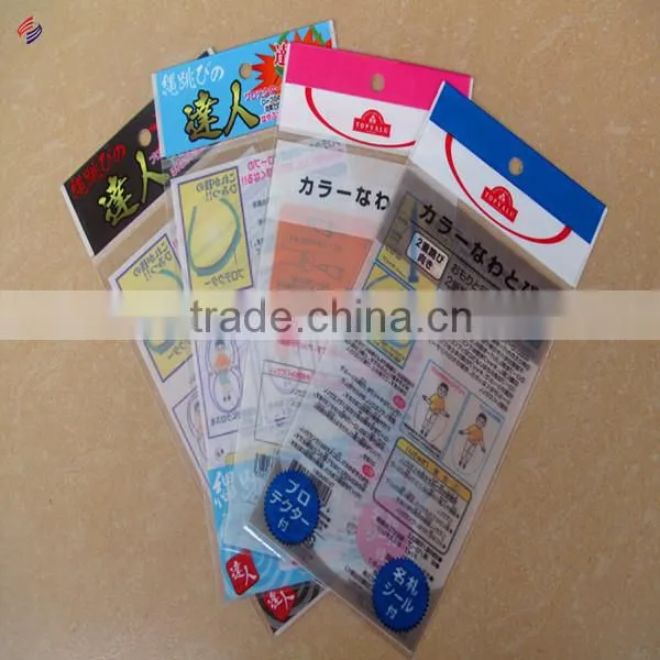 Full color printed opp package bag with header card zhangzhou factory supplier