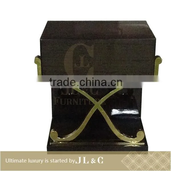 Bestselling New JB71-03 melamine bedside with solid wood in bedroom from JL&C furniture lastest designs 2014 (China supplier)