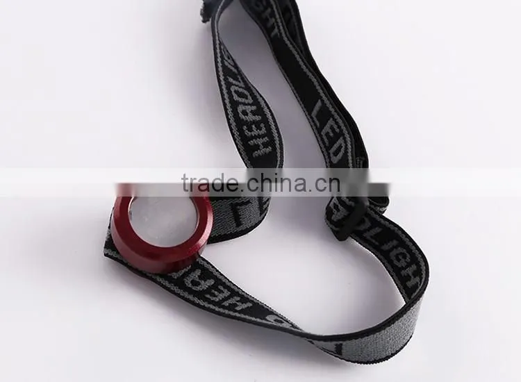 high power lumens rechargeable creee led headlamp with Adjustable and elastic Nylon headband