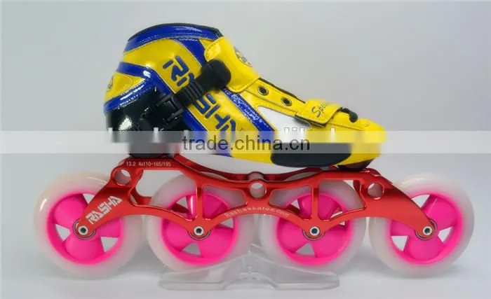 Rasha india speed skate roller skates OEM LOGO skate wheel high quality leather