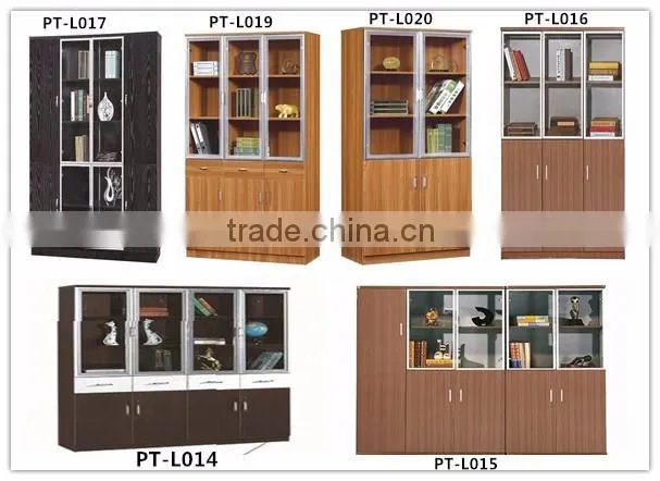 XPT-L022 Locking used small wood filing cabinets with glass doors
