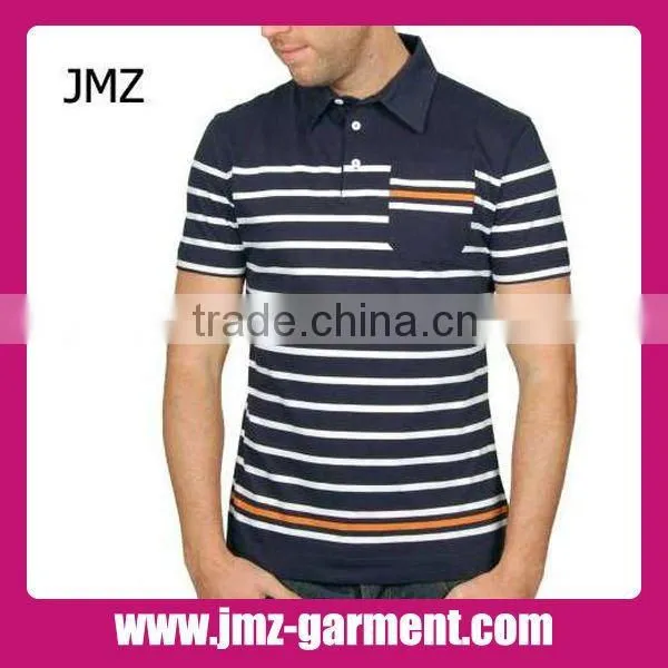 Mens color combination polo shirt