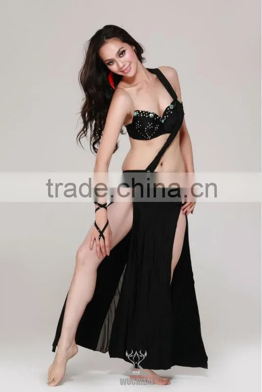 Carnival Party Dresses for Women, Belly Dancing Costumes, 2-pieces Bra&Skirt First-class Wear(QC2037)