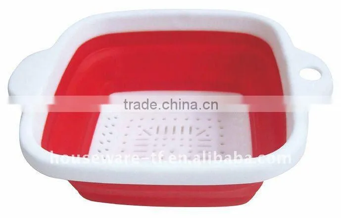 Folding colander with handle steel folding colander