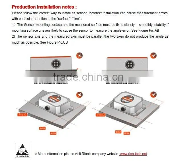 inclinometer,inclination tilt sensor,electronic inclinometer with much high precision 0.002deg