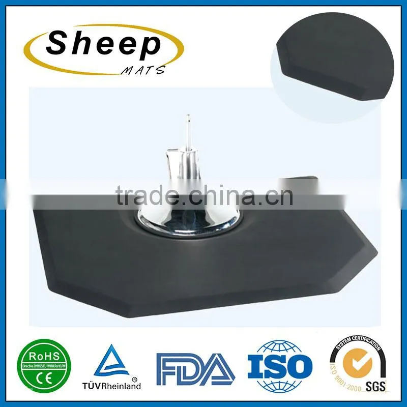 Wholesale beauty barber anti fatigue PU hair chair salon mat