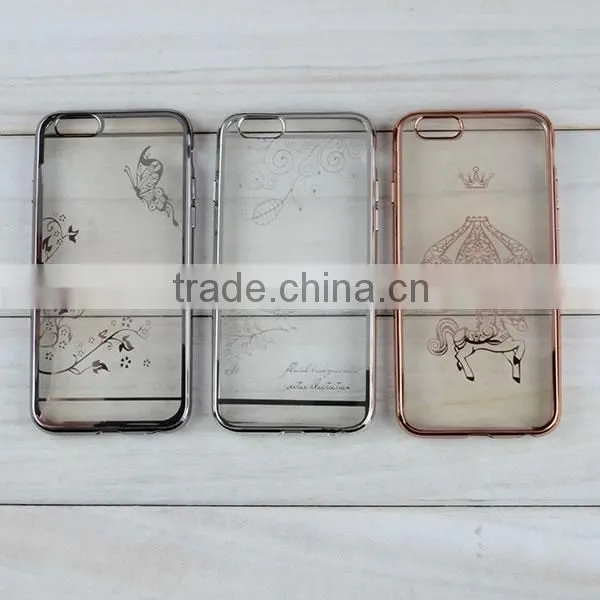 C&T Clear elctroplate soft tpu cover case for acer liquid z530