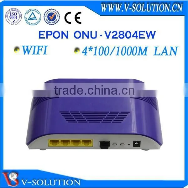 CE Certificated 4GE+WiFi GPON ONT Fiber Optic Wireless WiFi Router FTTH Modem Compatible with Huawei/ZTE/Fiberhome OLT